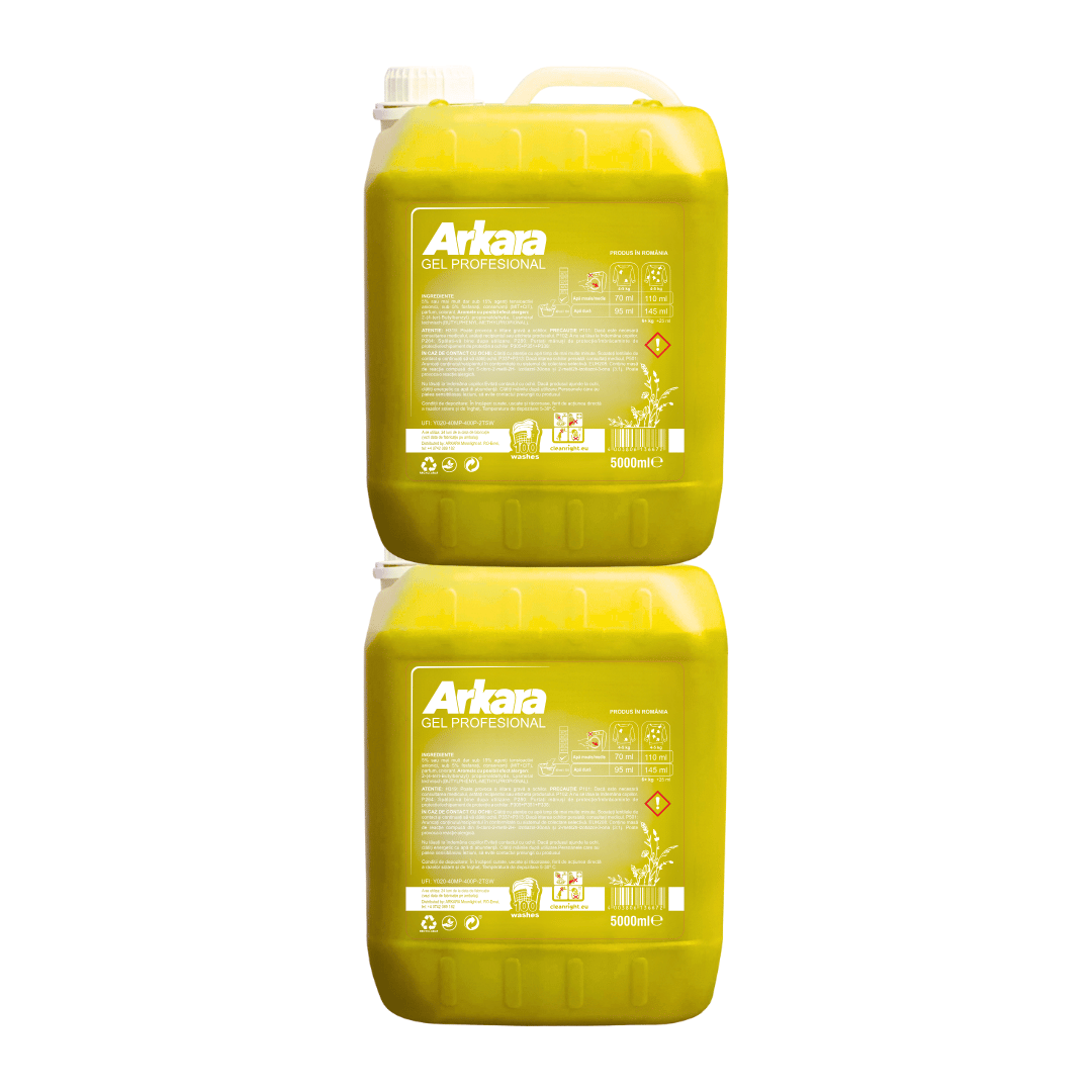 Pachet 2x Detergent Arkara Gel Profesional Galben 5L
