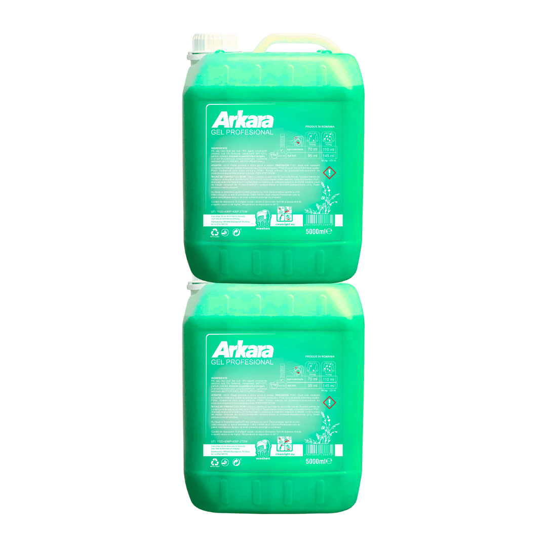 Pachet 2x Detergent Arkara Gel Profesional Verde 5L