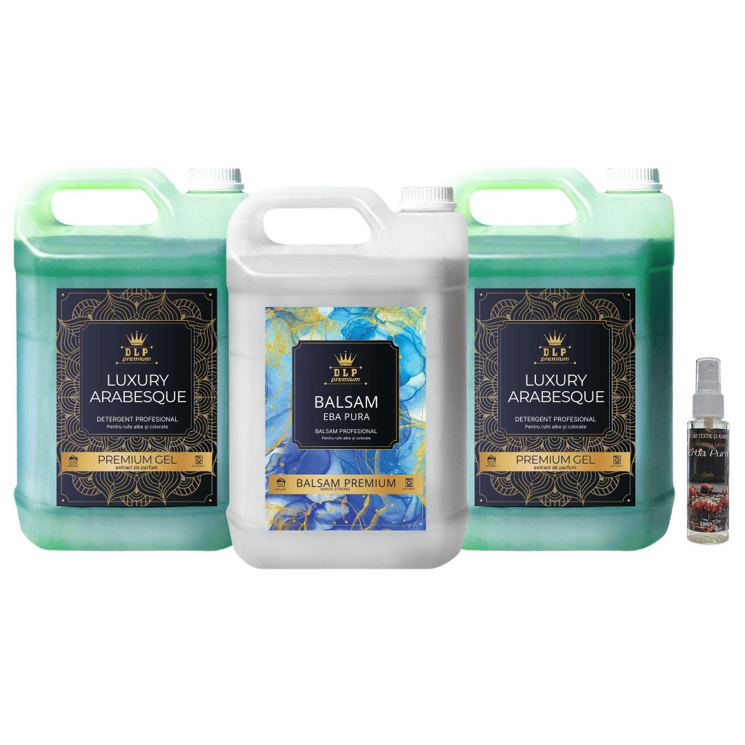 Pachetul cu 2x Detergent Luxury Arabesque + 1x Balsam Eba Pura