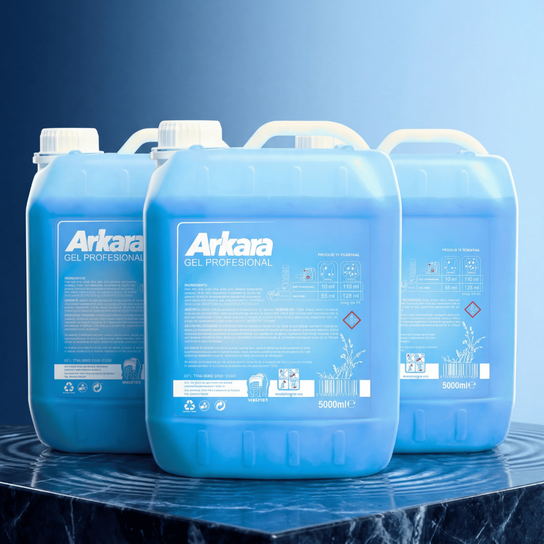 Pachet 3x Detergent Arkara Gel Profesional Albastru 5L