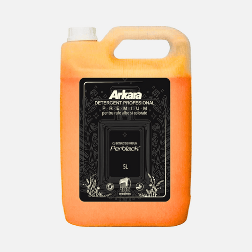 Detergent lichid Premium Arkara Perblack, 5L pentru Rufe albe si colorate
