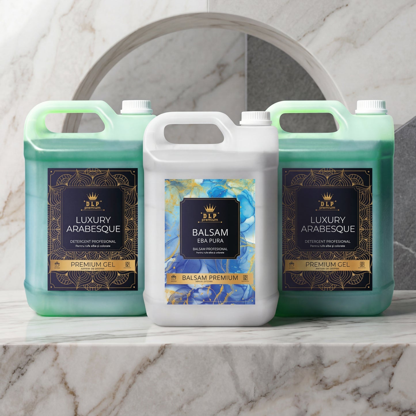 Pachetul cu 2x Detergent Luxury Arabesque + 1x Balsam Eba Pura