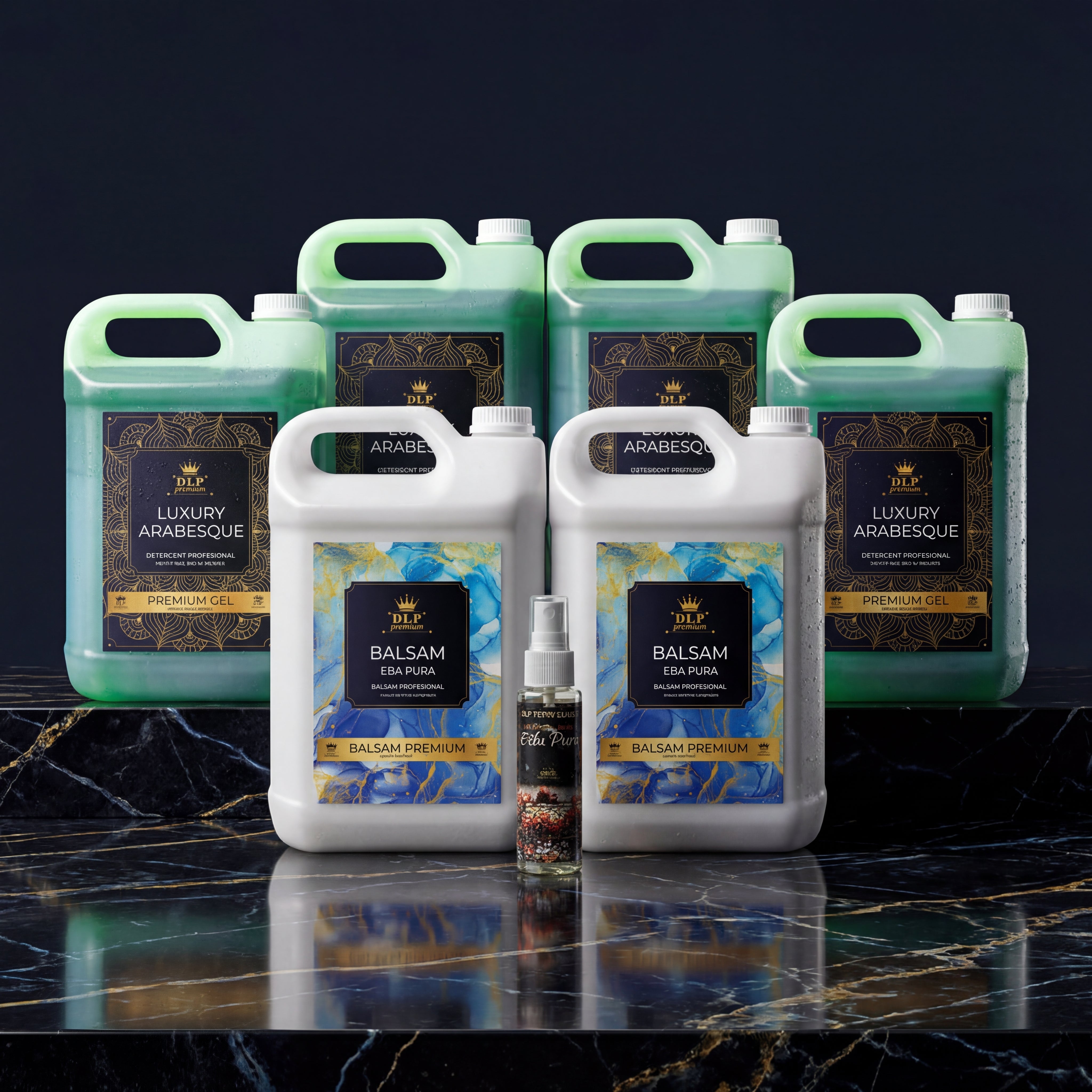 洗濯洗剤 MARUKO PEAU DE L'ANGE Pachetul cu 4x Detergent Luxury Arabesque + 2x Balsam Eba Pura