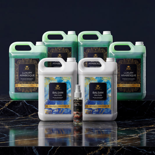 Pachetul cu 4x Detergent Luxury Arabesque + 2x Balsam Eba Pura